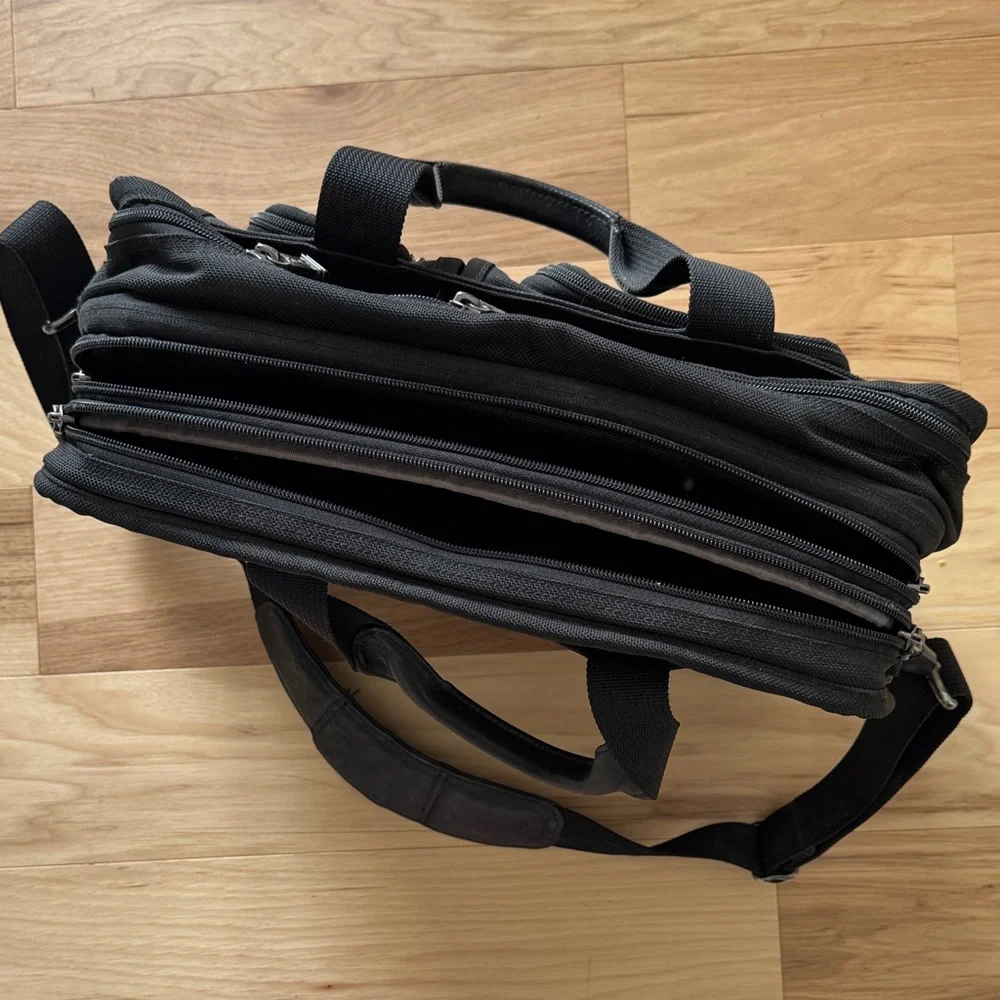 Tumi Black Messenger Bag